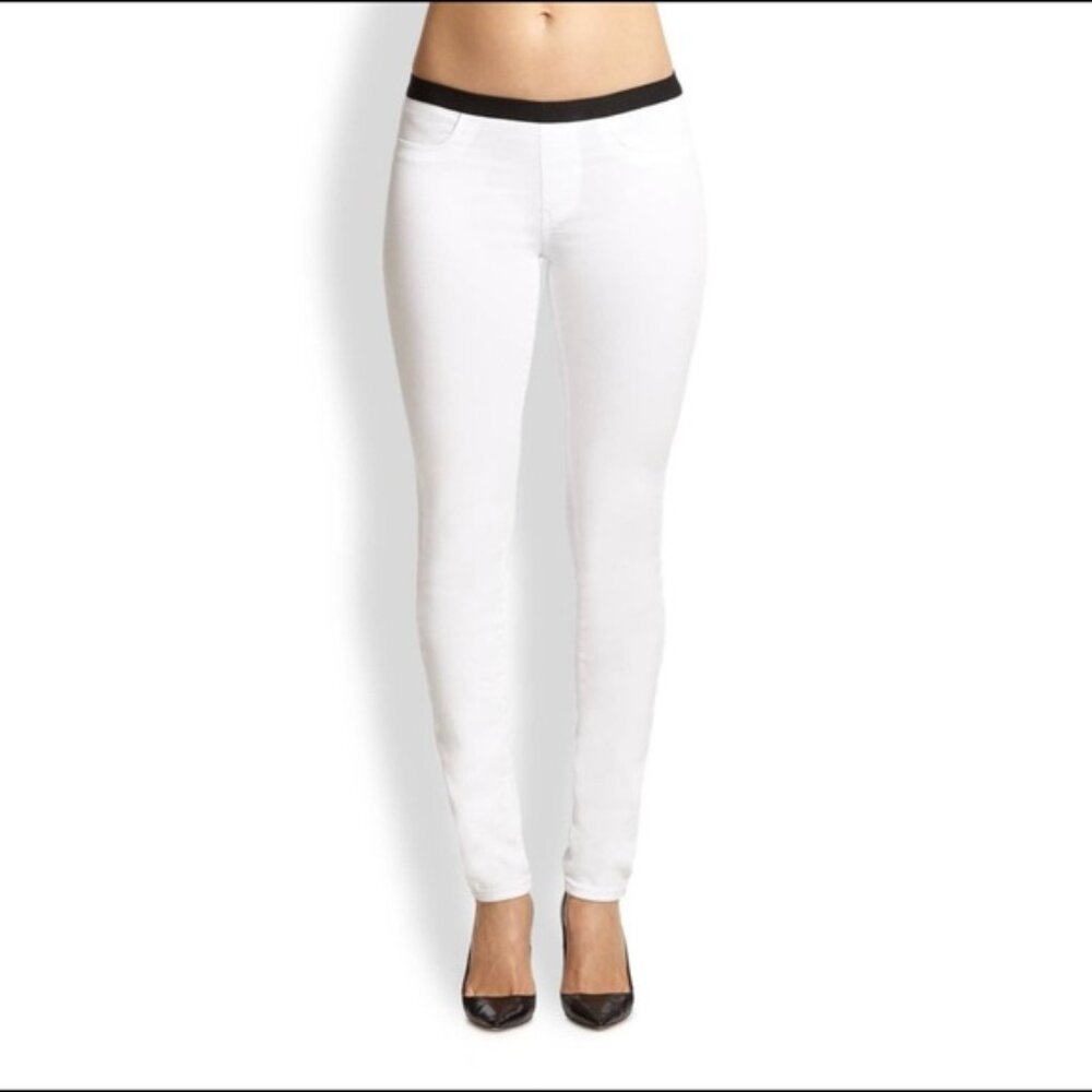 HELMUT LANG - White Denim Stretch Leggings - Sz 25